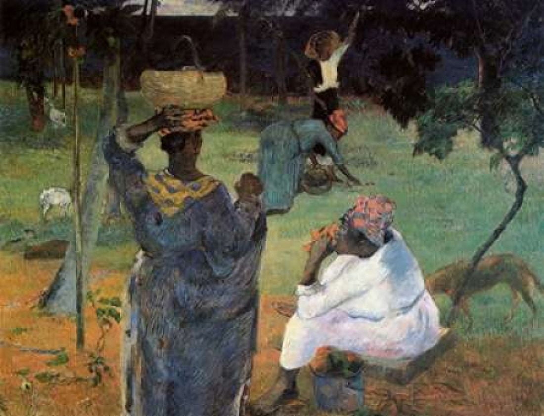 Gathering Fruit Canvas Art - Paul Gauguin (18 x 24)