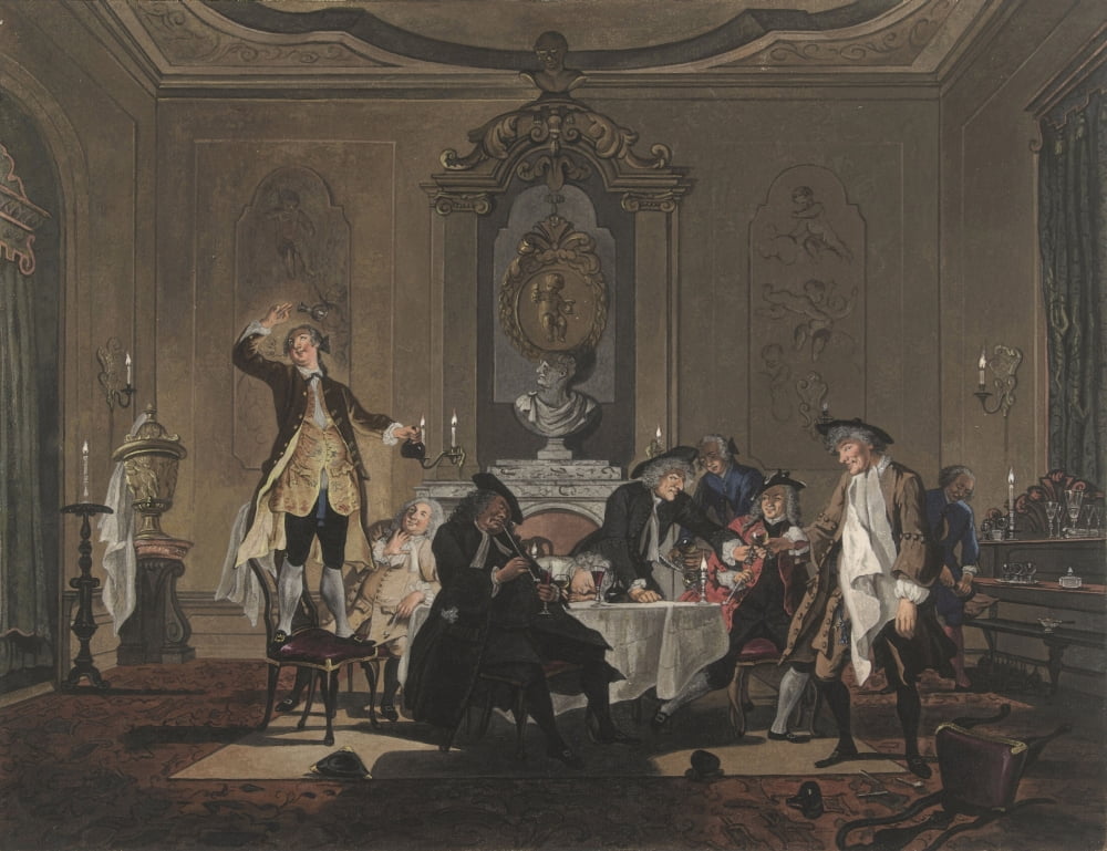 Gathering Of Friends At The Home Of Biberius Canvas Art - (36 x 24)