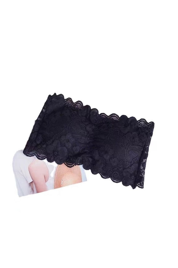 Gathering breastwash fashion lace lace invisible bra girls beautiful Back Bra anti-slip strapless underwear women