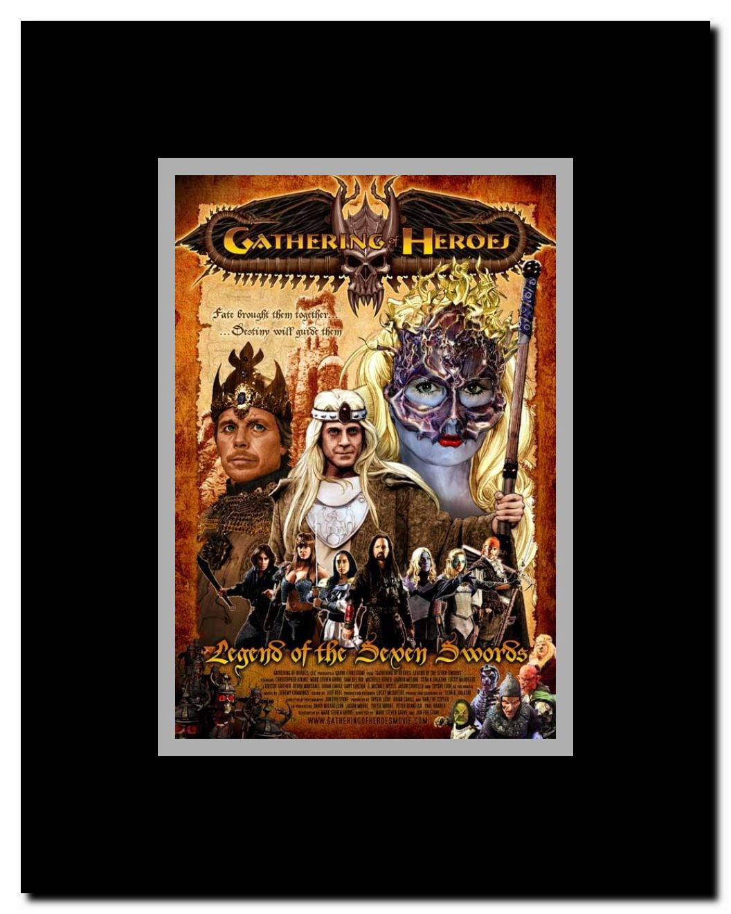 Gathering of Heroes: Legend of the Seven Swords Framed Movie Poster