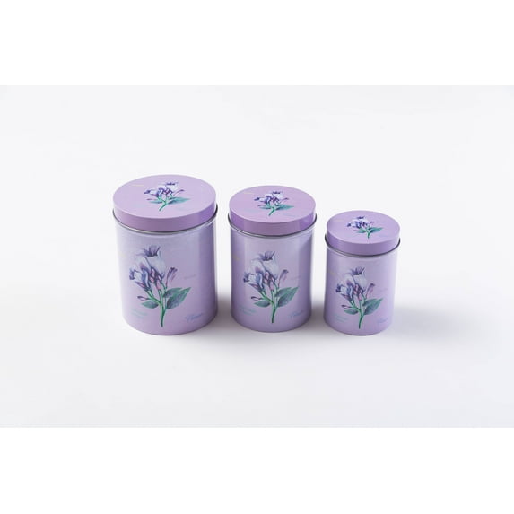 Gathery 3 pcs Round Canister Set (Lavender)