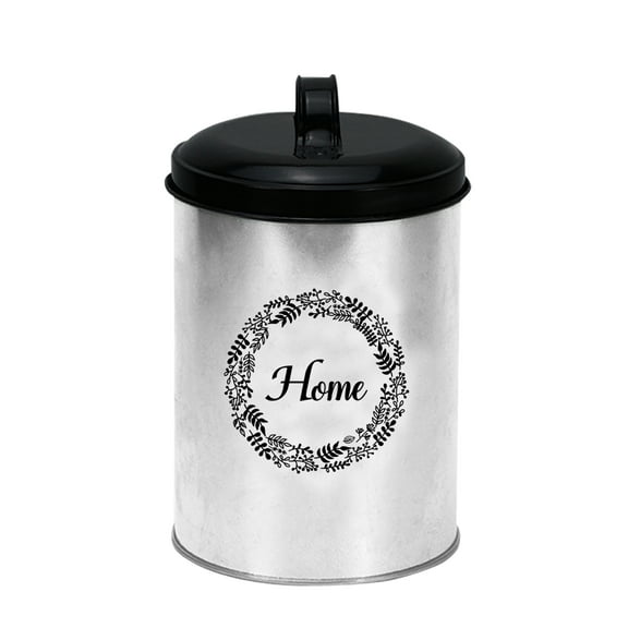Gathery Galvanized Metal Storage Containers with Lids for Food, Kitchen, Supply, Storage and More (5.1'' Round)