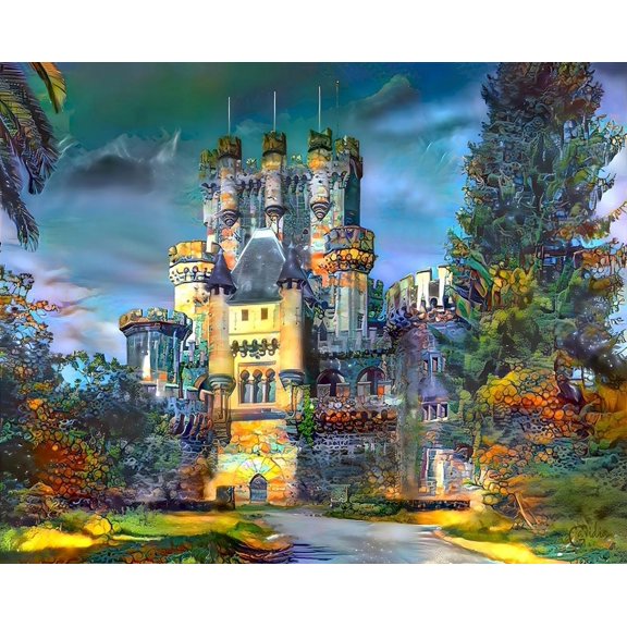 Gatica Spain Butron Castle Poster Print - Pedro Gavidia (36 x 24)