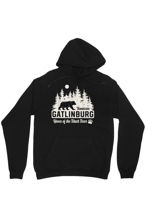 Gatlinburg Tennessee Black Bear Great Smoky Mountains Graphic Souvenir - Comfortable Fit M2848 Unisex Hoodie, Up to Size 5XL
