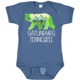 thumbnail image 1 of Gatlinburg, Tennessee- Mountains And Bear Shape Baby Bodysuit State Jc Bodysuit Cute Baby Onesie, BABY BODYSUIT LAT 4424, 1 of 3