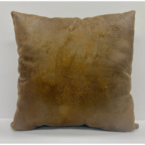 Gatlinburg faux leather decorative pillow