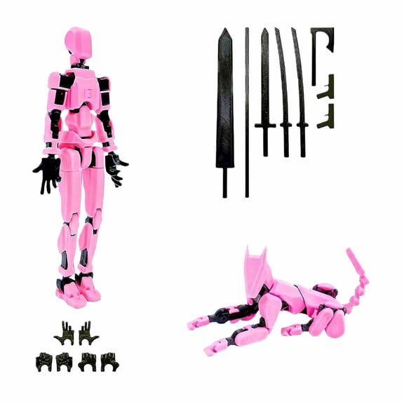 Gatling Gun T13 Titan 13 Action Figure Set【Assembled】, Robot Action Figure 3D Printed robo 13 Action Fidget Toys Dummy Figure Articulated, Lucky 13 for Collectors Desktop Decorations