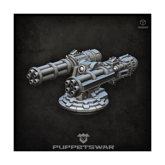 Puppetswar Gatling Turret MKIV New