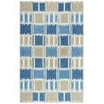 thumbnail image 1 of Gatney Rugs Bloque Area Rug TET102 Blue/Beige Squares Blocks 5' x 8' Rectangle, 1 of 2