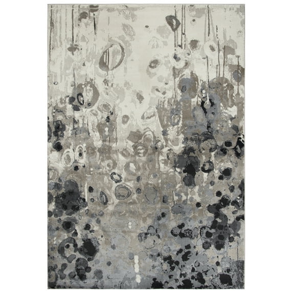 Gatney Rugs Cycle Area Rug ENA101 Gray Faded Shaded 5' 3" x 7' 7" Rectangle