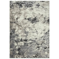 Gatney Rugs Cycle Area Rug ENA102 Gray Washed Worn 5' 3" x 7' 7" Rectangle