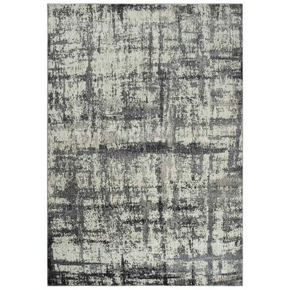 Gatney Rugs Cycle Area Rug ENA104 Gray Scratches Etched 7' 10" x 10' 10" Rectangle