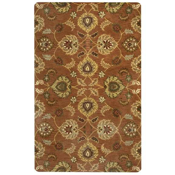 Gatney Rugs Cyclone Area Rug VN9453 Rust Ornamental Vines 9' x 12' Rectangle