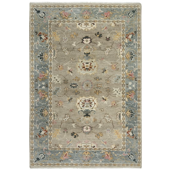Gatney Rugs Davidson Area Rug ENV963 Tan/Gray Bulbs Lines 2' x 3' Rectangle
