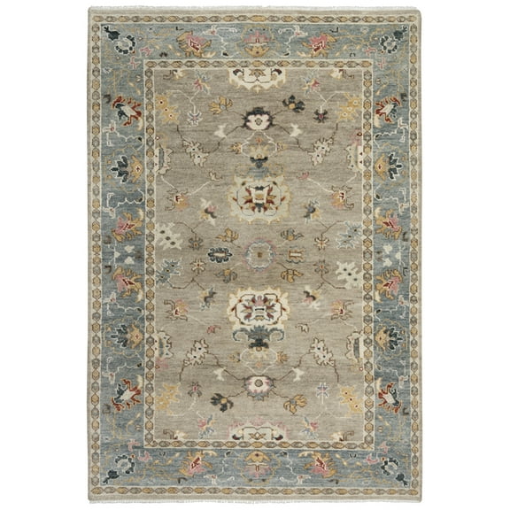 Gatney Rugs Davidson Area Rug ENV963 Tan/Gray Bulbs Lines 2' x 3' Rectangle