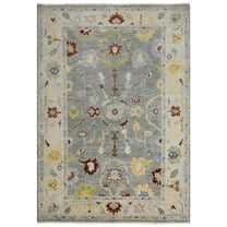 Gatney Rugs Davidson Area Rug ENV997 Gray/Beige Scrolls Bulbs 2' x 3' Rectangle