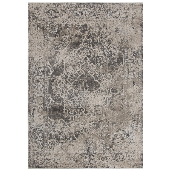 Gatney Rugs Dulce Area Rug VCA101 Beige Faded Distressed 5' 3" x 7' 6" Rectangle