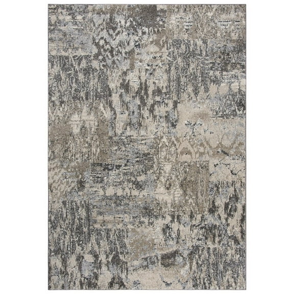 Gatney Rugs Dulce Area Rug VCA106 Beige Distressed Blotches 6' 7" x 9' 6" Rectangle