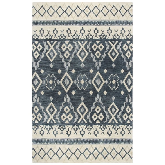 Gatney Rugs Everest Area Rug OU936A Natural Diamonds Leaves 5' x 8' Rectangle
