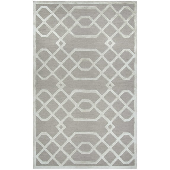 Gatney Rugs Fiona Area Rug ME316A Beige Crosses Angled 5' x 8' Rectangle