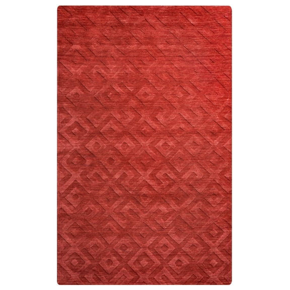 Gatney Rugs Fossumtown Area Rug TC8289 Red Faded Distressed 3' x 5' Rectangle