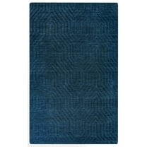 Gatney Rugs Fossumtown Area Rug TC8576 Navy Solid Arches 5' x 8' Rectangle