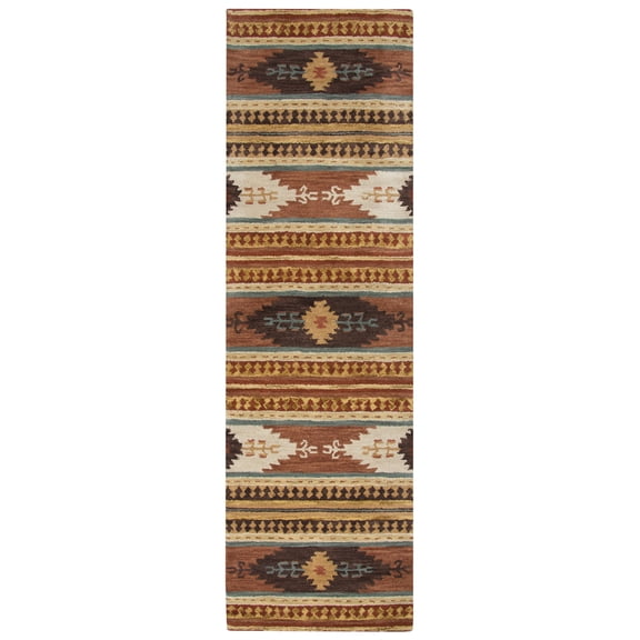 Gatney Rugs Frost Area Rug SU8156 Multi Arrowheads Jagged 2' 6" x 10' Rectangle