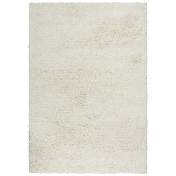 Gatney Rugs Gust Shag Area Rug WIS105 Ivory Flat Plush 7' 6" x 9' 6" Rectangle