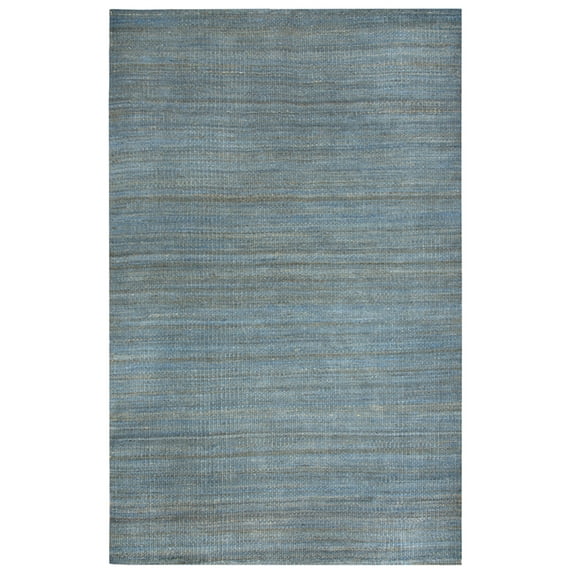 Gatney Rugs Link Area Rug BA339B Blue Banded Rows 7' x 10' Rectangle