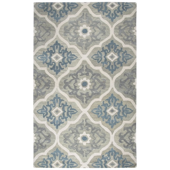Gatney Rugs Majestic Area Rug LO007A Gray Trellis Moroccan 8' x 10' Rectangle