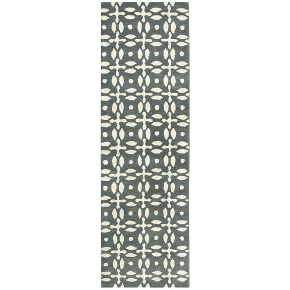 Gatney Rugs Marshall Area Rug OP8231 Grey Abstract Shapes 2' 6" x 8' Rectangle