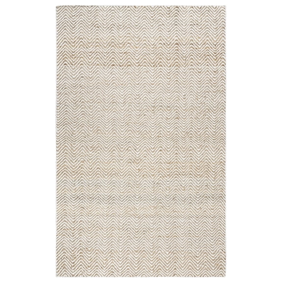 Gatney Rugs Meridian Area Rug EG9035 Natual Chevron Striped 8' x 10' Rectangle