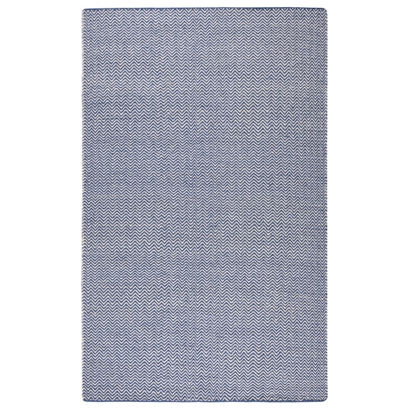 Gatney Rugs Pointe Area Rug TW2922 Blue Chevron Lined 2' 6" x 8' Rectangle