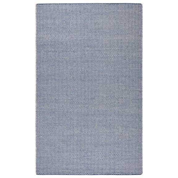 Gatney Rugs Pointe Area Rug TW2922 Blue Chevron Lined 5' x 8' Rectangle