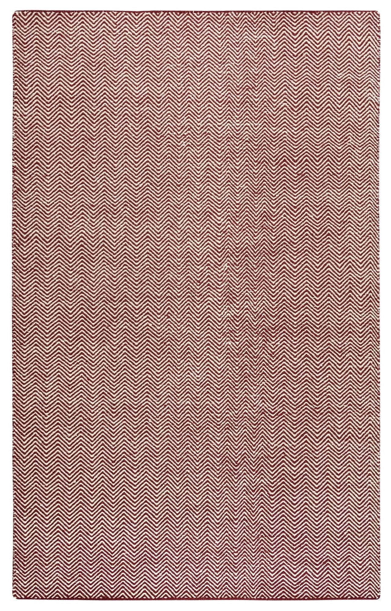 Gatney Rugs Pointe Area Rug TW2967 Burgundy Chevron Angled 3' x 5 ...