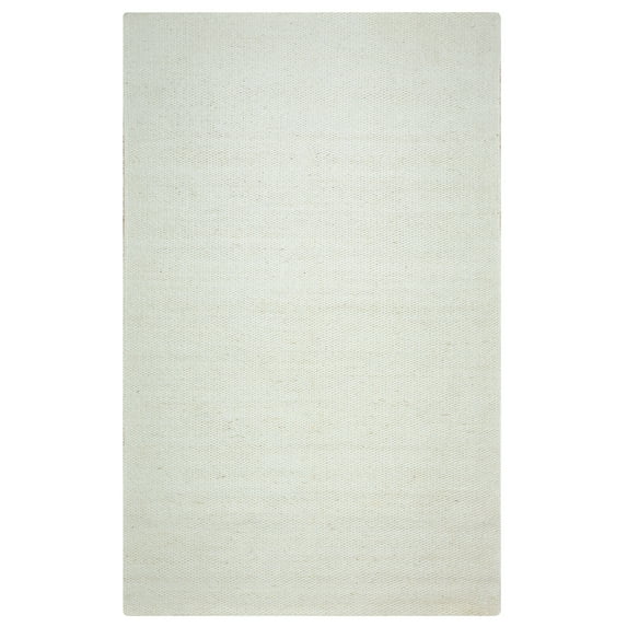 Gatney Rugs Pointe Area Rug TW3065 Off White Monotone Hand-Woven 3' x 5' Rectangle
