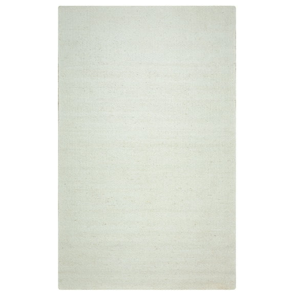 Gatney Rugs Pointe Area Rug TW3065 Off White Monotone Hand-Woven 3' x 5' Rectangle