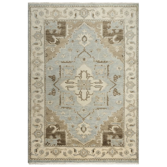 Gatney Rugs Roman Area Rug BMT993 Gray Bulbs Blossoms 9' x 12' Rectangle