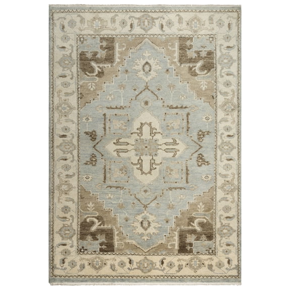 Gatney Rugs Roman Area Rug BMT993 Gray Bulbs Blossoms 9' x 12' Rectangle