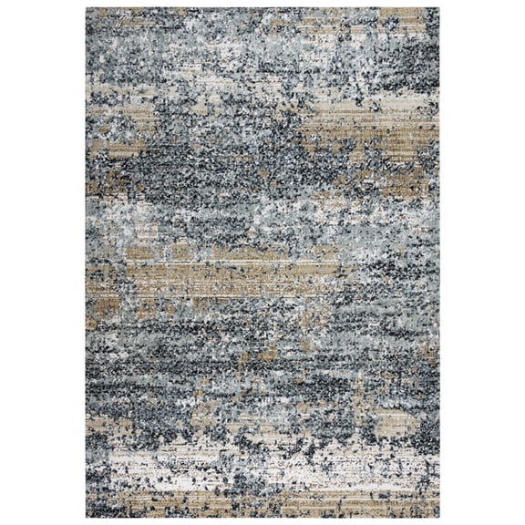 Gatney Rugs Teth Area Rug ELT898 Lt. Gray Banded Vintage 5' 2" x 7' 9" Rectangle