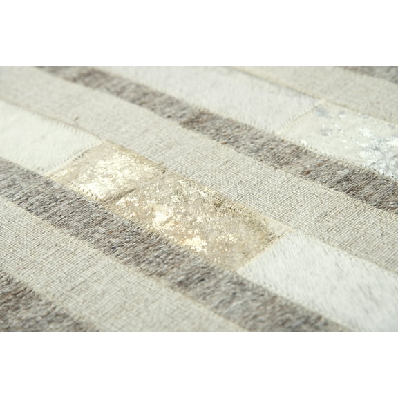 Gatney Rugs Tropics Area Rug WDT101 Beige Lined Rows 8' x 10' Rectangle