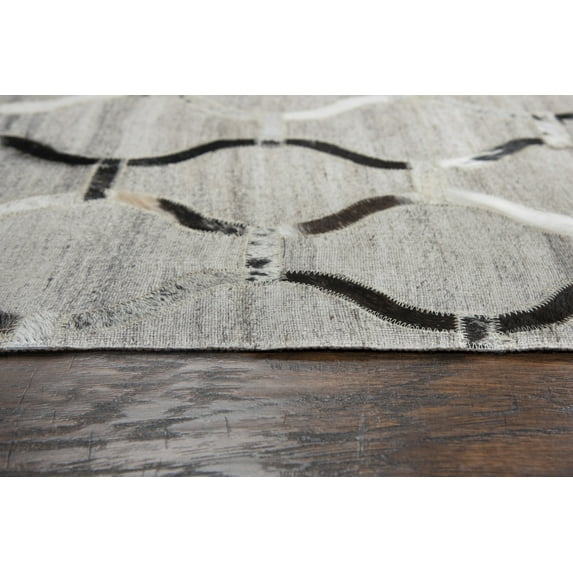 Gatney Rugs Tropics Area Rug WDT104 Gray Shaded Faded 5' x 8' Rectangle
