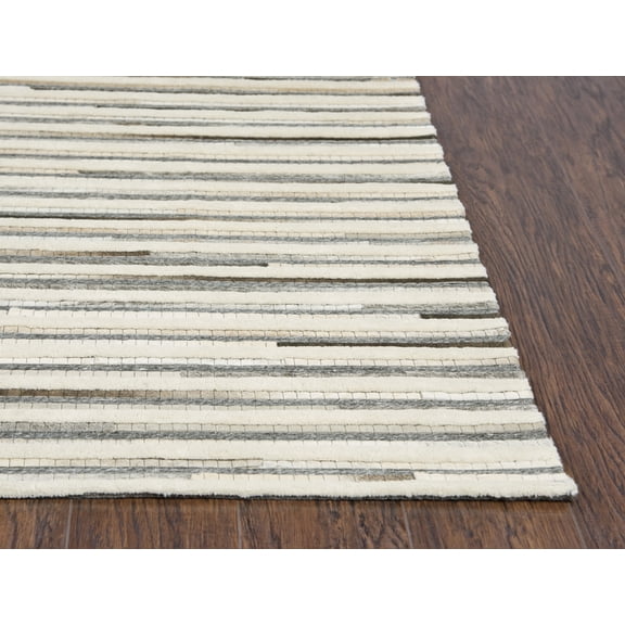 Gatney Rugs Tropics Area Rug WDT106 Gray Gradient Lines 8' x 10' Rectangle
