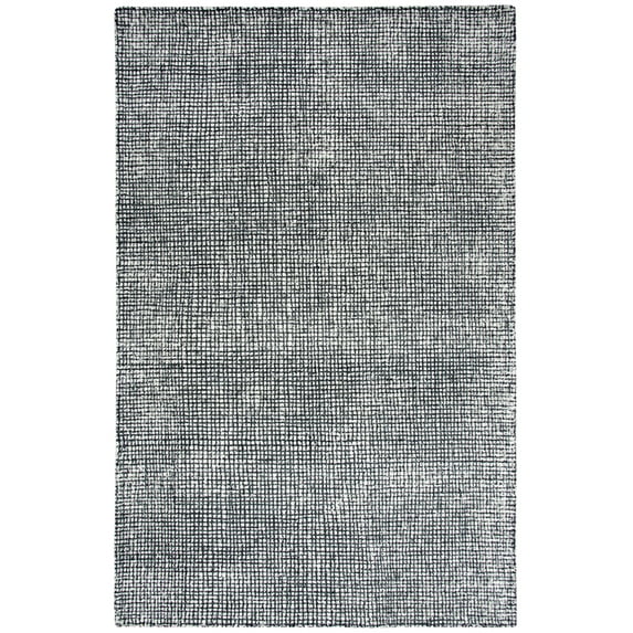 Gatney Rugs Union Area Rug TAL102 Black Wool Shaded 2' 6" x 8' Rectangle