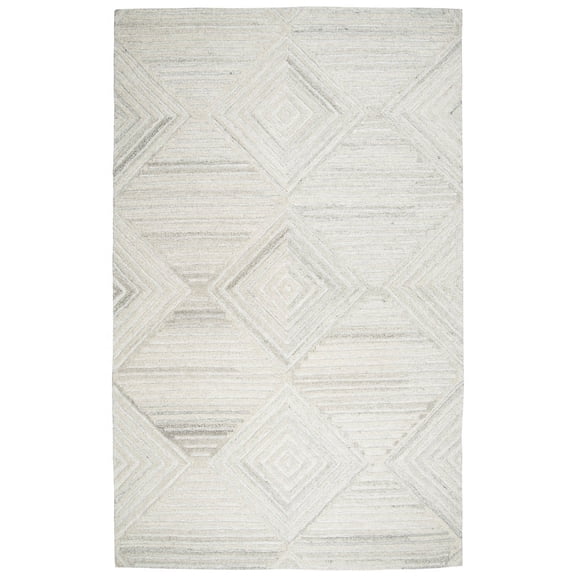Gatney Rugs Village Area Rug SK333A Ivory Distressed Faded 5' x 8' Rectangle