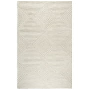 Gatney Rugs Vista Area Rug ID917A Natural Rows Lines 5' x 8' Rectangle