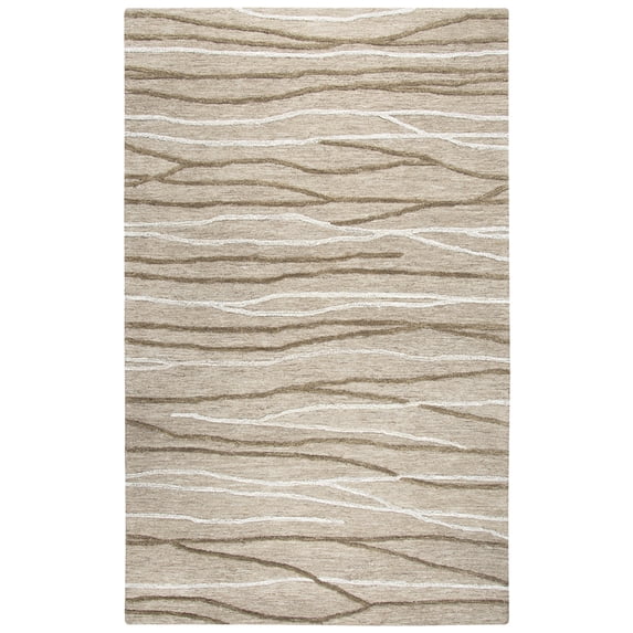 Gatney Rugs Vista Area Rug ID969A Natural Veined Lines 8' x 10' Rectangle