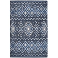 thumbnail image 1 of Gatney Rugs Wildcat Area Rug TL647A Indigo Zig Zag Rows 9' x 12' Rectangle, 1 of 2