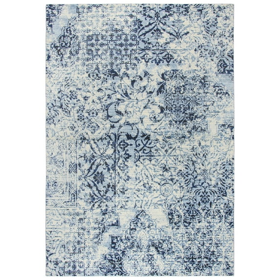 Gatney Rugs Woodwind Area Rug PN6959 Ivory Vines Distressed 9' 10" x 12' 6" Rectangle