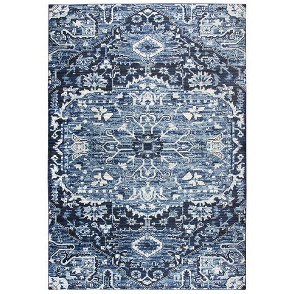 Gatney Rugs Woodwind Area Rug PN6962 Light Blue Vines Lines 3' 3" x 5' 3" Rectangle